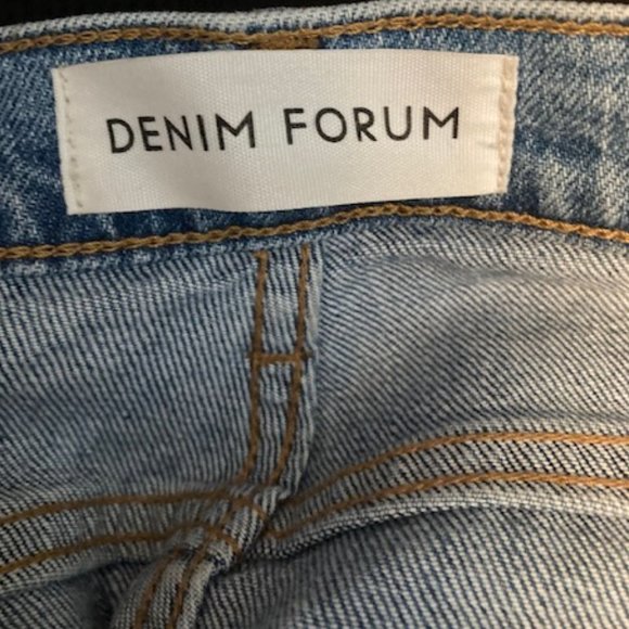 Aritzia Denim Forum The Arlo High Rise Straight 28L - Size 24 Picture this Bleu - Picture 7 of 9